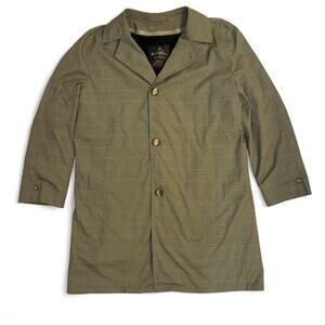 rare vtg 70s retro raincoat sherpa preppy academia spring